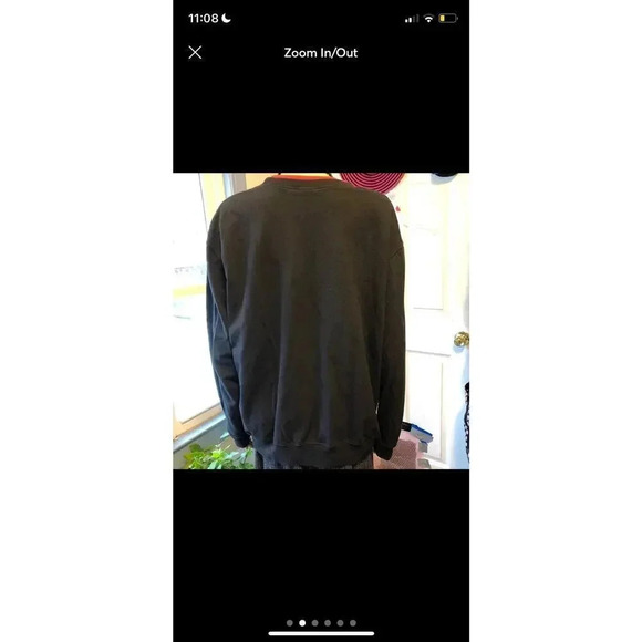 VTG Pleasant Shade Goth Black Floral Embroidery Pleasant Shade Women Sweater XL - Picture 6 of 6